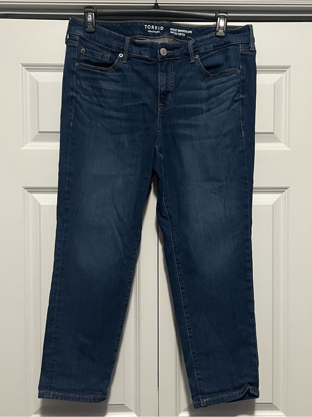 Torrid Perfect Boyfriend Dark Wash Ankle Jeans